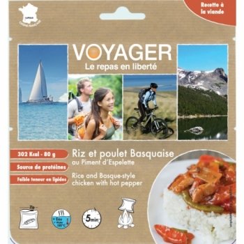 Сублимированная еда Voyager Рис и курица с острым перцем по-баскски 80г B114
