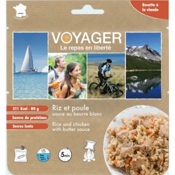 Сублимированная еда Voyager Рис с курицей в сливочном соусе 80г B129