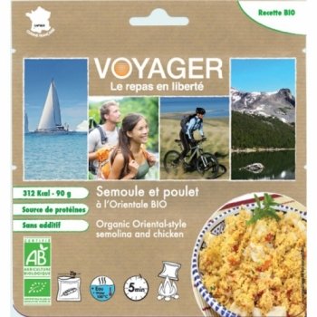 Сублимированная еда Voyager Органическая манная каша с курицей в восточном стиле 90г B141