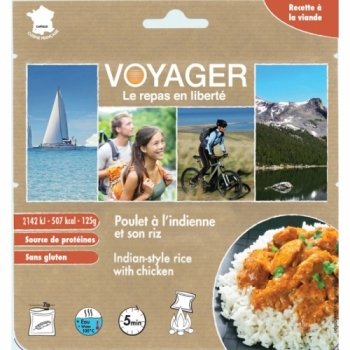 Сублимированная еда Voyager Курица с рисом по-индийски 125г B164