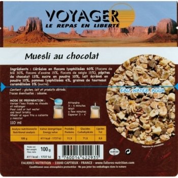 Сублимированная еда Voyager Шоколадные мюсли 100г B293