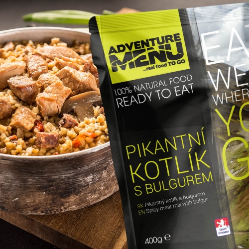 Готовая еда Adventure Menu Пряное мясное ассорти с булгуром купить в Киеве. Цены, отзывы, описание. Доставка по Украине - Northwall.com.ua