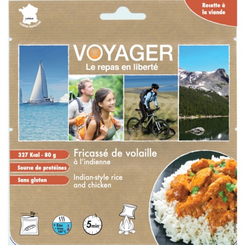 Сублимированная еда Voyager Курица с рисом по-индийски 80г B105 купить в Киеве. Цены, отзывы, описание. Доставка по Украине - Northwall.com.ua