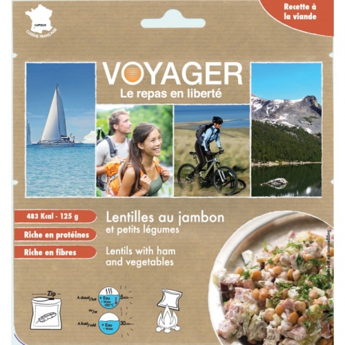 Сублимированная еда Voyager Чечевица с ветчиной и овощами 125г B120 купить в Киеве. Цены, отзывы, описание. Доставка по Украине - Northwall.com.ua
