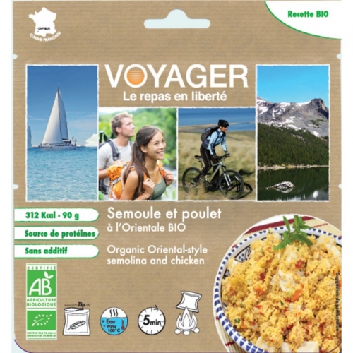 Сублимированная еда Voyager Органическая манная каша с курицей в восточном стиле 90г B141 купить в Киеве. Цены, отзывы, описание. Доставка по Украине - Northwall.com.ua