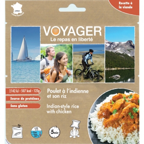 Сублимированная еда Voyager Курица с рисом по-индийски 125г B164 купить в Киеве. Цены, отзывы, описание. Доставка по Украине - Northwall.com.ua