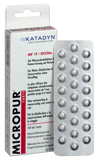 Таблетки для очистки воды Katadyn Micropur Forte MF 1T (4 x 25) купить в Киеве. Цены, отзывы, описание. Доставка по Украине - Northwall.com.ua