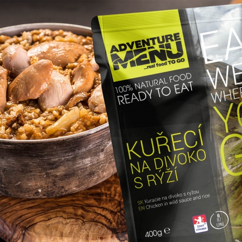 Готовая еда Adventure Menu Курица в соусе с рисом купить в Киеве. Цены, отзывы, описание. Доставка по Украине - Northwall.com.ua
