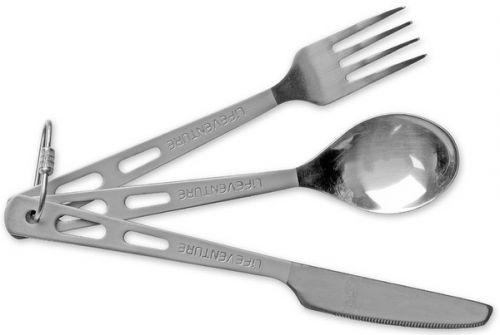 Набор столовых приборов Lifeventure Titanium Cutlery Set купить в Киеве. Цены, отзывы, описание. Доставка по Украине - Northwall.com.ua