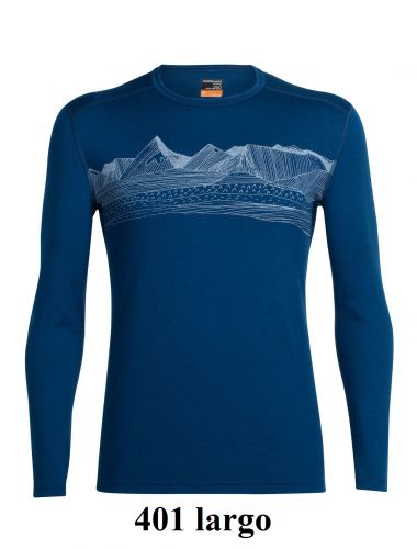 Термокофта Icebreaker Oasis LS Crewe Graphic BF200 арт. 103845 купить в Киеве. Цены, отзывы, описание. Доставка по Украине - Northwall.com.ua