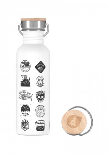 Купить Фляга Picture Organic Hampton White Logos 750ml в Киеве по лучшей цене с доставкой в Украине | Магазин NORTHWALL