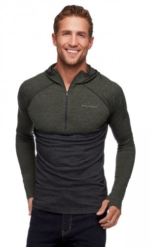 Купить Термокофта Black Diamond M Solution Wool Baselayer Half Zip Hoody BD760022 в Киеве по лучшей цене с доставкой в Украине | Магазин NORTHWALL