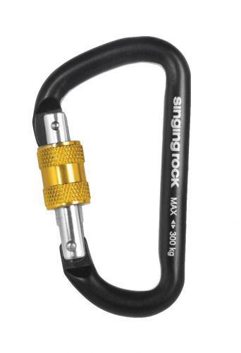 Карабин Singing Rock Mini D Screw Lock
