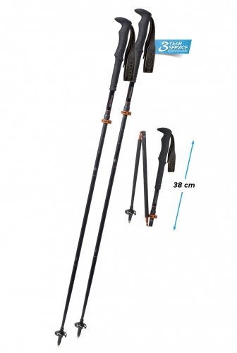 Купить палки треккинговые Komperdell Carbon FXP.4 Approach Compact art.1942357-10 в Киеве по лучшей цене с доставкой в Украине | Магазин NORTHWALL