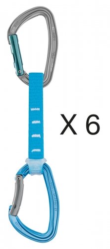 Купить Набор оттяжек Petzl Pack of 6 Djinn Axess 12 cm M060DA в Киеве по лучшей цене с доставкой в Украине | Магазин NORTHWALL