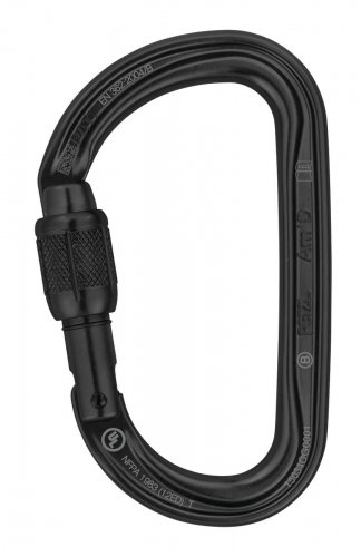Карабин Petzl AM'D Screw Lock Black M34A SLN купить в Киеве. Цены, отзывы, описание. Доставка по Украине - Northwall.com.ua