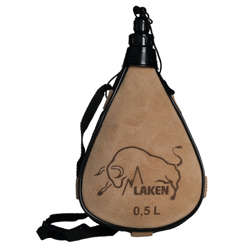 Купить Бурдюк Laken Leather canteen 0,5L Прямая PK500-R в Киеве по лучшей цене с доставкой в Украине | Магазин NORTHWALL